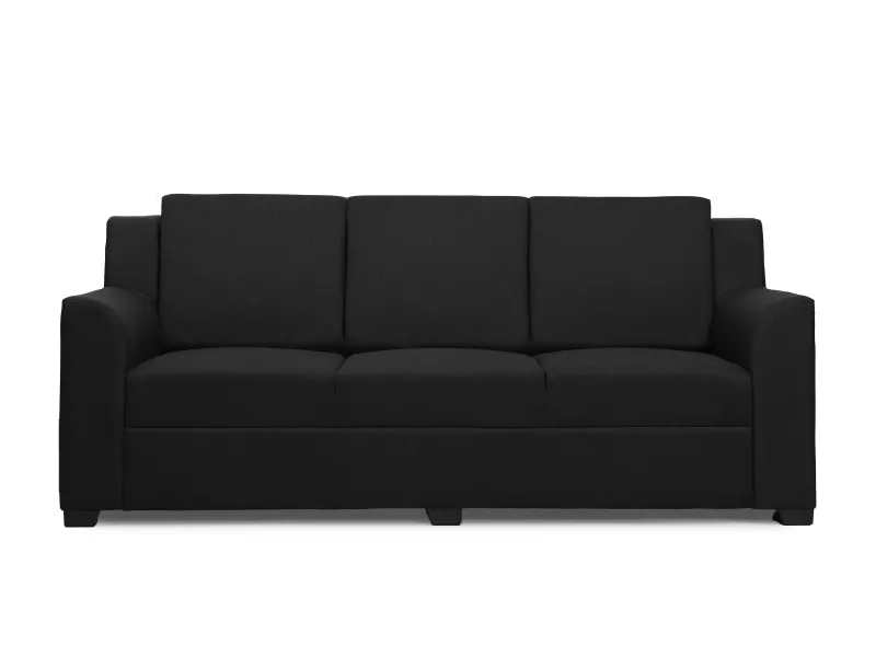 Erica Upholstered 3 Seater Sofa in Charcoal Color
